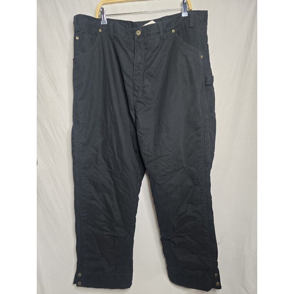Dickies Men's Sanded Duck Insulated Work Pants Black Size 2XL